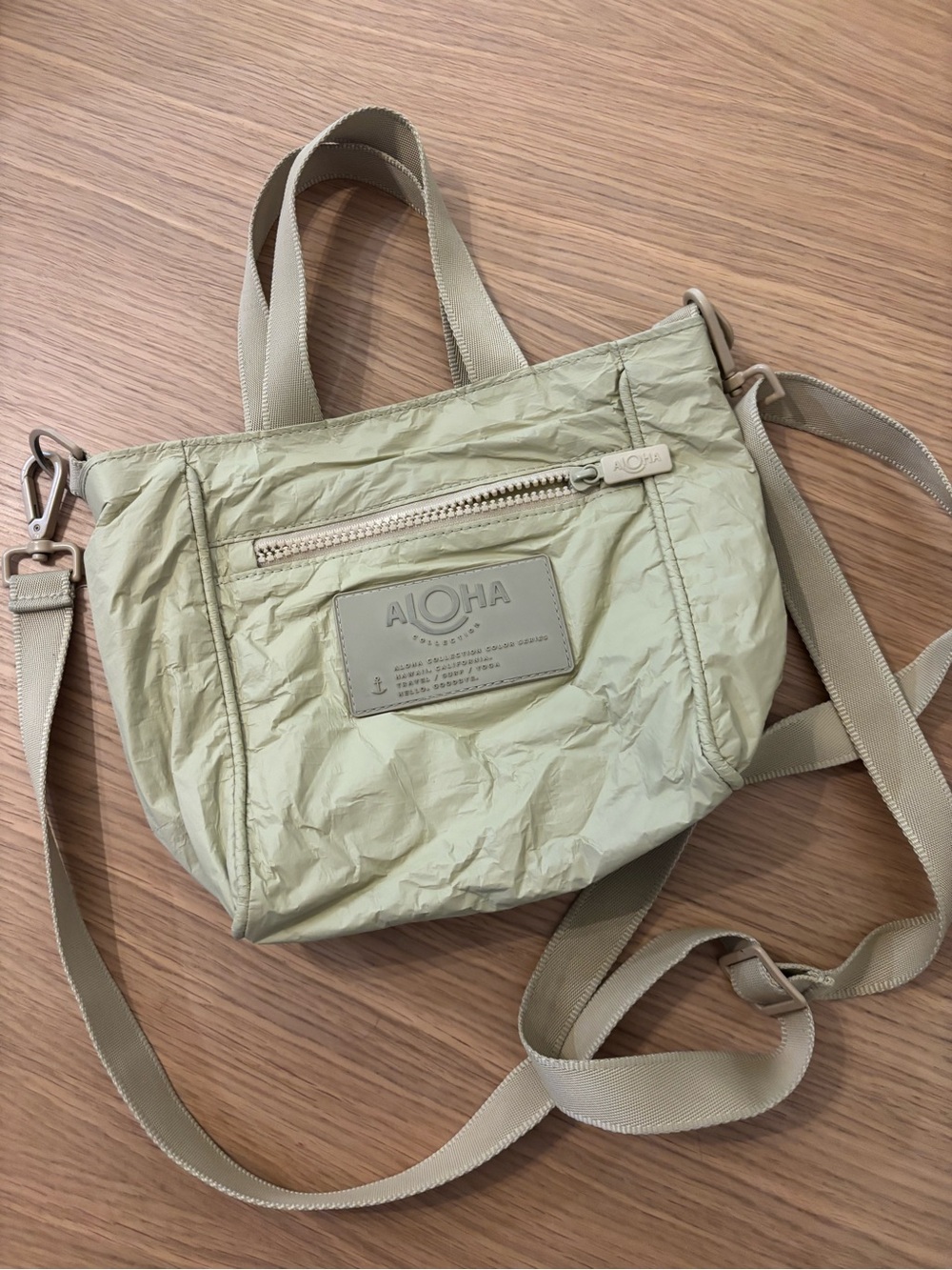 ALOHA Lightweight Sand Crossbody Tote Bag